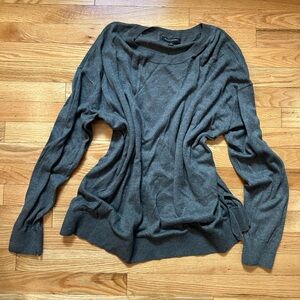 Banana Republic Charcoal Gray Knit Long Sleeve Top Sweater